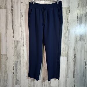 Athleta Metropolis Straight Leg Pant – Size 8 – Navy – Zipper Hem - MSRP $108